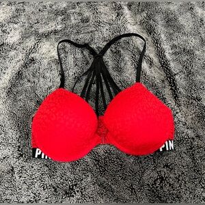 PINK Victoria's Secret Bold Red Bra